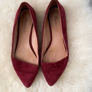 Madewell Mira Flat In Plum size 6.5
